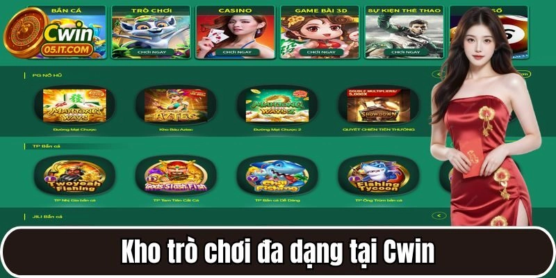 Kho trò chơi đa dạng tại Cwin